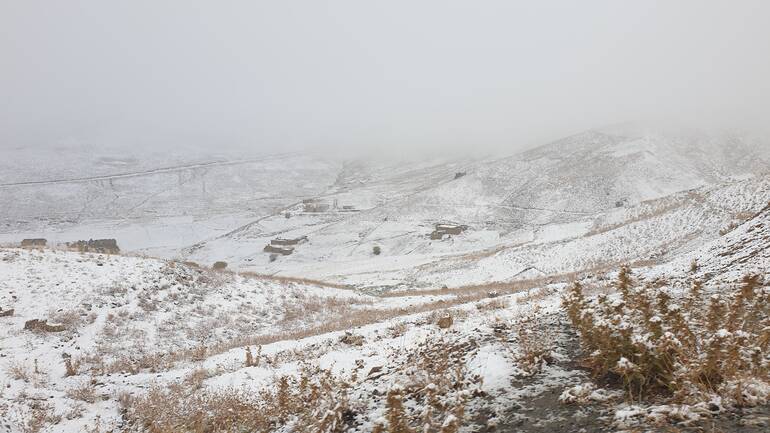 Erster Schnee im Oktober in Afghanistan