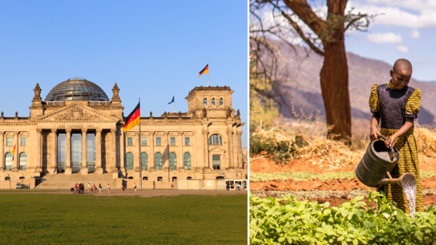Collage: Bundesregierung und Agrarökologie 